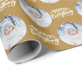 全メリー書丸写真金ゴールド ラッピングペーパー (ロールコーナー)