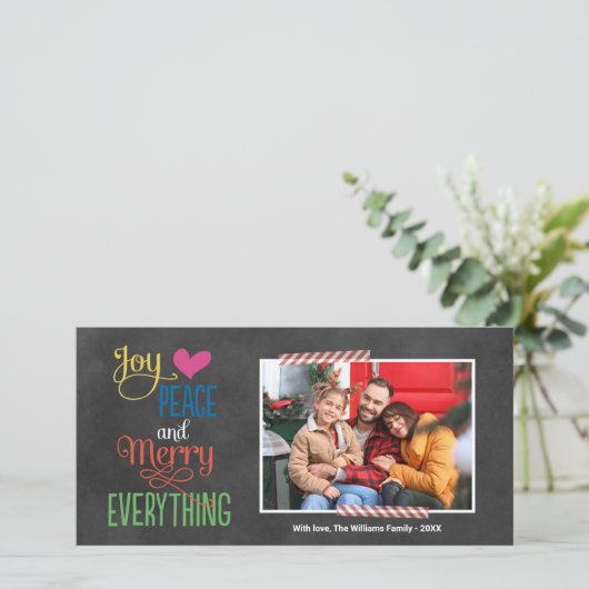 全メリー部カラフル黒の黒板の写真 シーズンカード (スタンド正面)