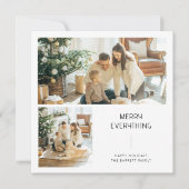 全メリー2ミニマル枚フォトファミリークリスマス シーズンカード (正面)