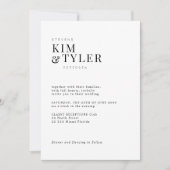 全モダンて一数々の枚の写真でRSVP結婚の 招待状 (正面)