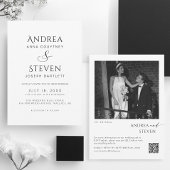 全モダンて白黒結婚で 招待状