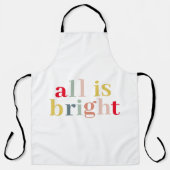 全モダンカラフル体が明るい |ハッピーホリデー エプロン (正面)