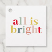 全モダンカラフル体が明るい |ハッピーホリデー フェイバータグ (正面)