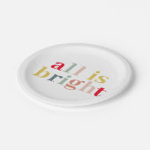 全モダンカラフル体が明るい |ハッピーホリデー ペーパープレート (アングル)