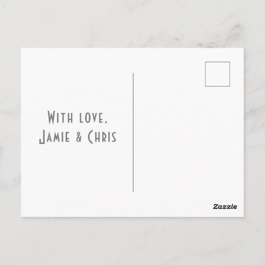 全モダンメリーてトピアリーのクリスマスポストカード ポストカード (裏面)