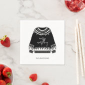 全モダンメリー体クリスマスセーター スタンダードカクテルナプキン (インサイチュ)