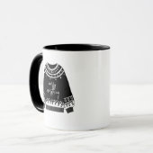 全モダンメリー体クリスマスセーター マグカップ (正面左)