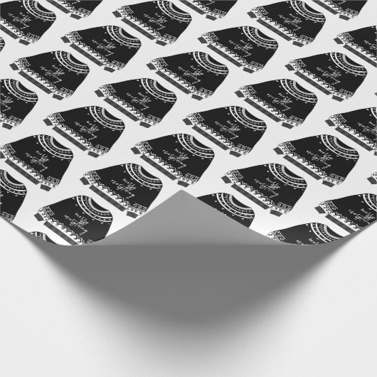 全モダンメリー体クリスマスセーター ラッピングペーパー (角)