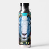 全モダン時もっとも偉大青ヤギのシック ウォーターボトル (左面)