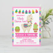 全ラマおもしろい誕生日の招待状 招待状 (スタンド正面)