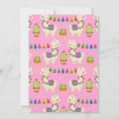 全ラマおもしろい誕生日の招待状 招待状 (裏面)