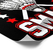 全レ生まれベルのバドミントン選手を粉砕する ポスター (角)
