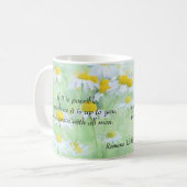 全ロマンの12:18の平和にあって下さい コーヒーマグカップ (正面左)