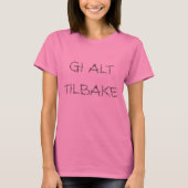 全与えく戻って、ノルウェーのピンクで Tシャツ (正面)