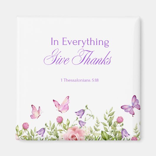 全与え感謝してい2インチ角磁石 マグネット (正面)