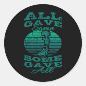 全与え部の全メモリアルデー退役軍人 ラウンドシール (正面)