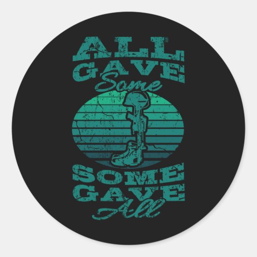 全与え部の全メモリアルデー退役軍人 ラウンドシール (正面)