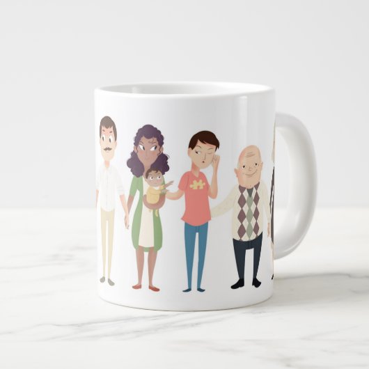 全世代のシブス・マグ ジャンボコーヒーマグカップ (正面右)