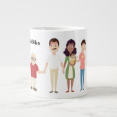 全世代のシブス・マグ ジャンボコーヒーマグカップ (正面)