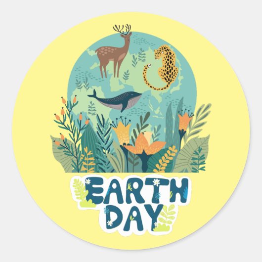 全世界の健康デークラシックヘルス ラウンドシール (正面)