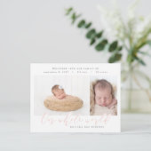 全世界の写真数々の誕生の発表 案内ポストカード (スタンド正面)