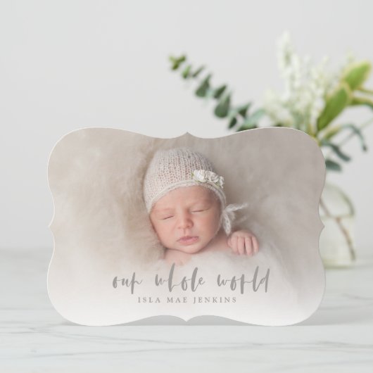 全世界の誕生発表 案内状 (スタンド正面)