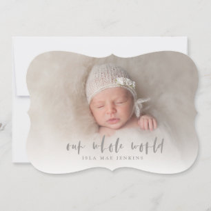 全世界の誕生発表 案内状