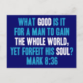 全世界を得ても魂を失う。マーク8 ポストカード (正面)