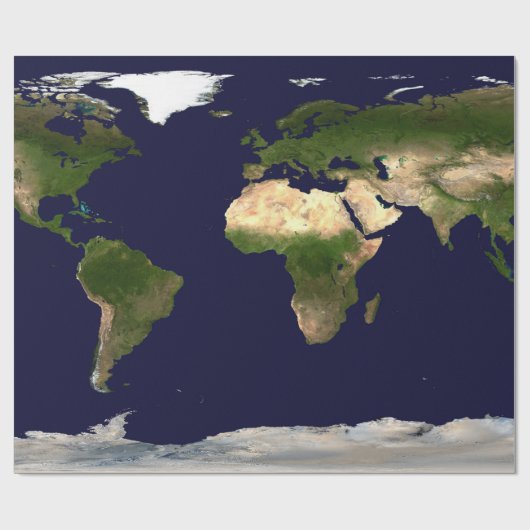 全世界 – 地球の惑星 ラッピングペーパー (フラット)