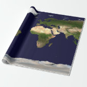 全世界 – 地球の惑星 ラッピングペーパー (アンロールド)