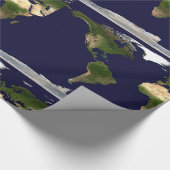 全世界 – 地球の惑星 ラッピングペーパー (角)