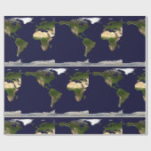 全世界 – 地球の惑星 ラッピングペーパー (フラット)