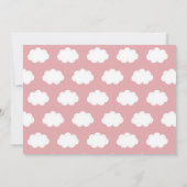 全乗客蒸気列車ピンクガール誕生日 招待状 (裏面)