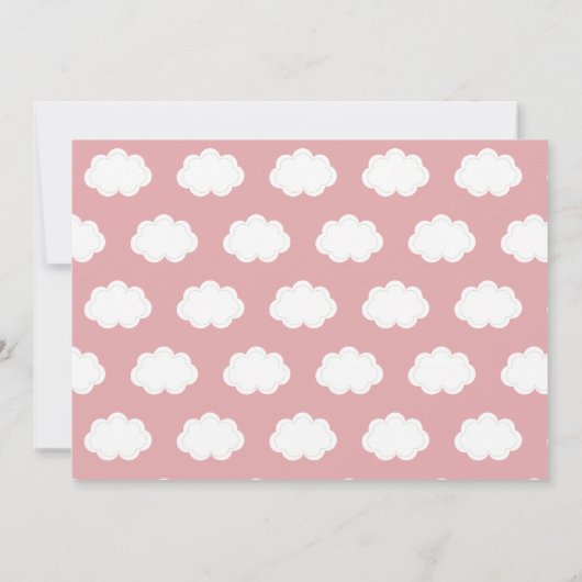 全乗客蒸気列車ピンクガール誕生日 招待状 (裏面)