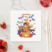 全予約ハロウィーン先生幽霊 スタンダードランチョンナプキン (インサイチュ)