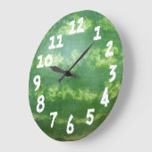 全体のスイカ簡単読を壁時計 ラージ壁時計 (傾斜)