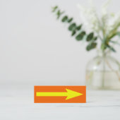 全体のポイント – オレンジ、黄色、グレー スキニー名刺 (スタンド正面)