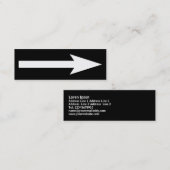 全体のポイント – 白黒 スキニー名刺 (正面/裏面)