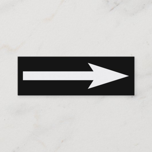 全体のポイント – 白黒 スキニー名刺 (正面)