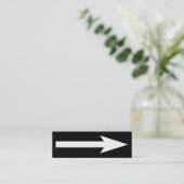 全体のポイント – 白黒 スキニー名刺 (スタンド正面)