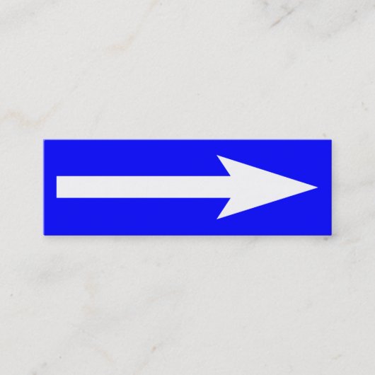 全体のポイント – 青、白、グレー スキニー名刺 (正面)