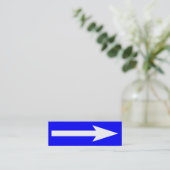 全体のポイント – 青、白、グレー スキニー名刺 (スタンド正面)