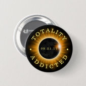 全体の常習している日食2017年 缶バッジ (正面&裏面)