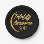 全体の素晴らしい総日食のパーティーのプレート ペーパープレート (正面)