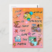 全体は部分素晴らし22の合計より ポストカード (正面/裏面)