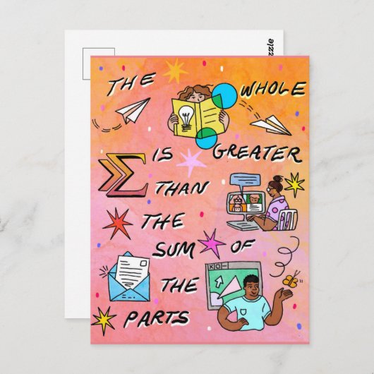 全体は部分素晴らし22の合計より ポストカード (正面/裏面)