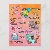 全体は部分素晴らし22の合計より ポストカード (正面)