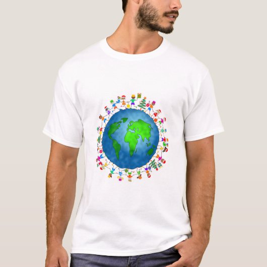 全体的なクリスマスの子供 Tシャツ (正面)