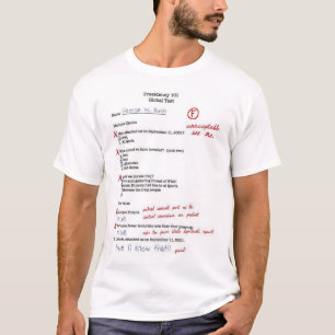 全体的なテストジョージ・ブッシュ Tシャツ