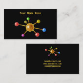 全体的な分子、ここのあなたの名前 名刺 (正面/裏面)